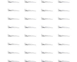 100 Stuks Zilveren Haarspelden 5,5 cm - Kleine Metalen Alligatorclips voor Kappers & Styling