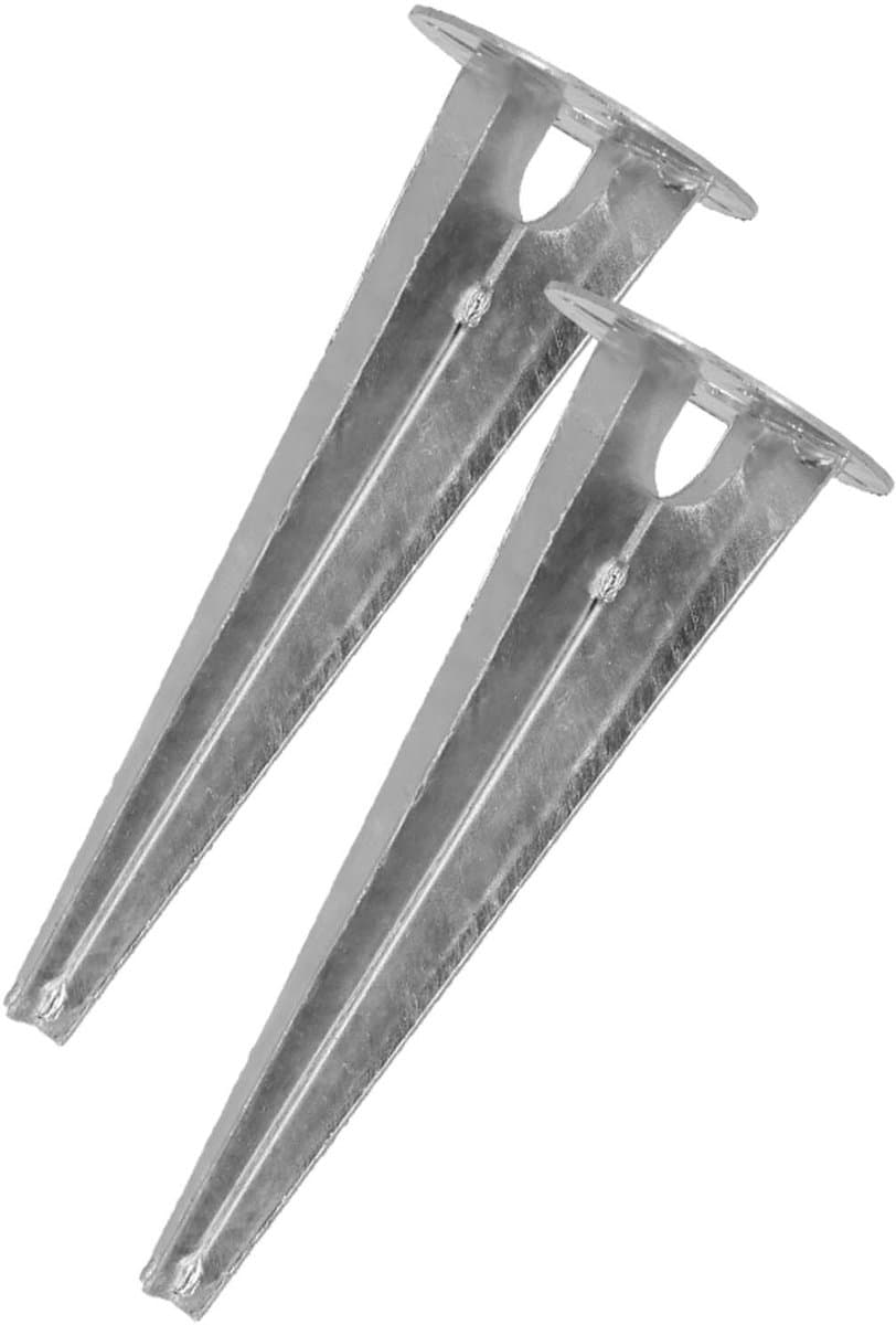 Kotarbau - Grondanker voor Tuinlampen - Rond 115 mm - Set van 2 Stuks - Verzinkt Staal — afbeelding 1