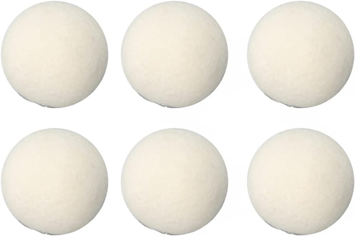 Wol Drogen Ballen 6 Stuks - Vilten Bal - Statische Verwijdering - Zorgt voor zachte kleding - ShopVlot — afbeelding 1