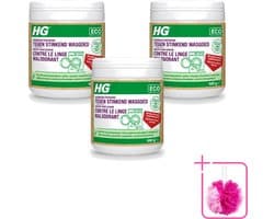 3 x HG ECO - Wasmiddeltoevoeging Tegen Stinkend Wasgoed - Effectieve Formule - 16 Wasbeurten - 500 g - Bulkverpakking - Wasmiddel - Douchemop - Stankmoleculen