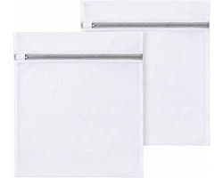 Waszak, groot, 2 stuks, 60 x 60 cm, mesh waszak met ritssluiting