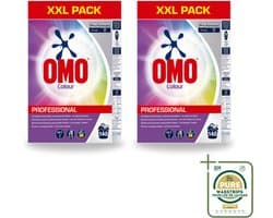 2 x Omo Professional – Wasmiddel Poeder – Gekleurde Was – 140 Wasbeurten – Pro Formula – 7 kg - Wasstrips - Kleurwas - Waspoeder - Kleurbescherming - Professioneel Waspoeder - Wasmiddel