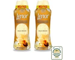 2 x Lenor – Geurparels – Gouden Orchidee – 570 g - Wasstrips - Geurparel - Wasgeur - Orchidee - Vanille - Wasgeurparfum