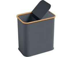 Wasmand - Wasmand met Deksel - Uitneembare Waszak - 2 Vakken - 80 Liter Capaciteit