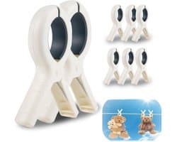 Cosensi - Dailygoods - Set van 8 Grote Wasknijpers voor Kleding en Handdoeken
