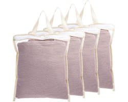 Set van 4 Kleine Wasnetjes voor Delicate Kleding | Duurzame Waszakken voor Ondergoed, Sokken en Babykleding | Ideaal voor de Wasmachine 30 x 25 cm