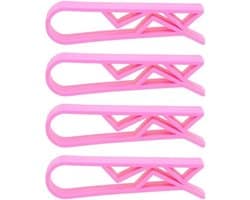 Vuilniszak Clips - Prullenbak Clips - Afval Opruimen - Stevige Plastic Constructie - 410 stuks - Roze