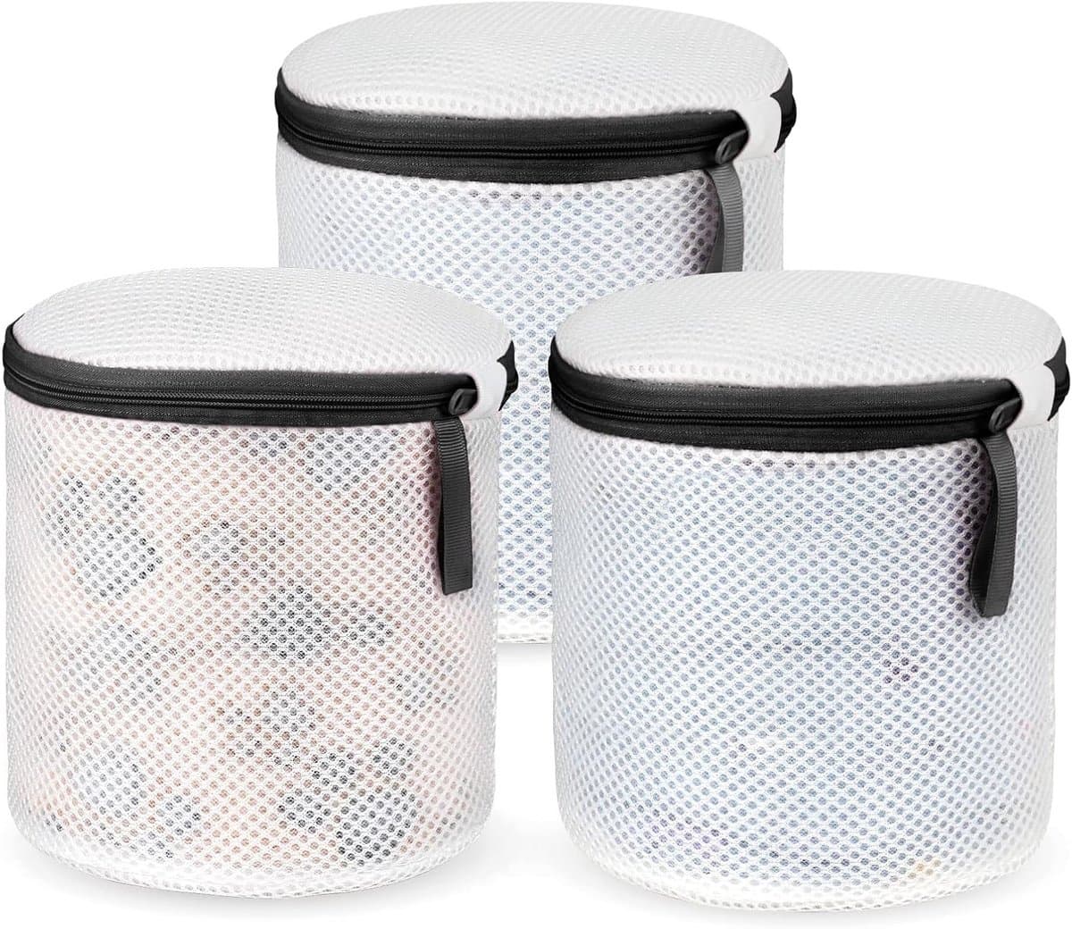 Waszak voor Bh's en Kleding, Herbruikbare Mesh Waszak met Rits voor Wasmachine, Set van 3, Ideaal voor Ondergoed, Sokken en Babykleding — afbeelding 1