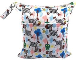 Waterdichte natte tas 40 x 45 cm voor luiers, camping, gym en strand - Grote waszak voor kleuterschool en reizen