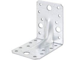 Hoekanker Extra Sterk - Verstevigingshoek - Houtbouw Versterken - Sendzimir Verzinkt - 90x90x65 mm