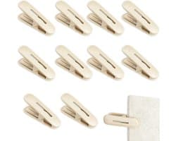 Wasspelden - Kleding Pins - Kleding Drogen - Versterkte Clip - 6 x 1.7 x 3 cm - Romig
