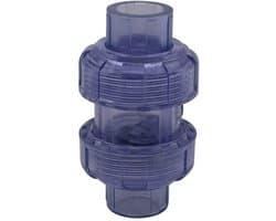 Allecto - Check valve - PVC - Terugslagklep voor afvoer - Diameter 40mm - Ideaal voor vissen en zwembaden - Voorkomt geurhinder - Geschikt voor af