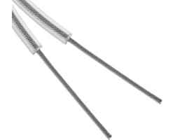 Dailygoods- Waslijn 30 m - Stalen kern - Zware belasting - Roestvrij - Waterdicht - Draagvermogen 220 kg - Wasdraad