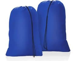 Set van 2 Vouwbare Waszakken 50x60cm met Trekkoord voor Kleding, Speelgoed en Reisgebruik