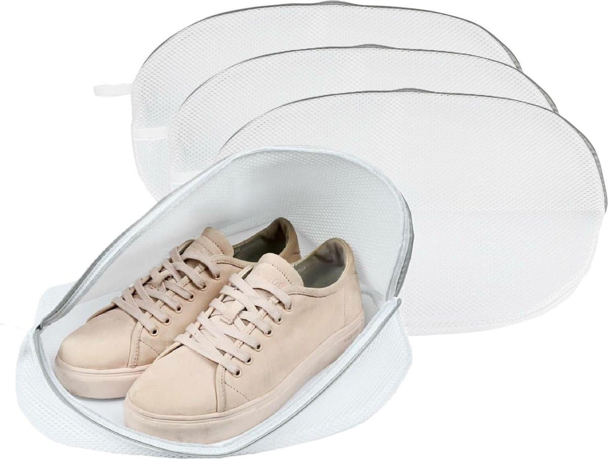 Benson Waszak schoenen - 4x - 1 paar - wasnet - wit - 42 x 24 cm — afbeelding 1