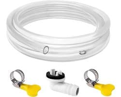 Afvoerslang Airco - Condensafvoer - Water Afvoeren - Inclusief Koppeling Klemmen - 6 Voet - Zwart