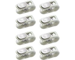 8 stuks clips voor het vastzetten van gordijnen, kleding en sokken - antislip opbergclips voor dekbedovertrekken