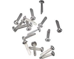 500 Stuks Monsterzakklemmen Zilver - Ronde Kop Zendingbinder voor Postzakken