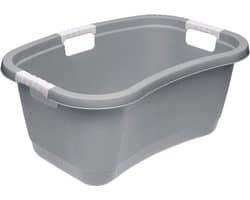 keeper Ergonomische wastobbe, antislip zachte handgrepen, 50 l, Janne, Nordic Grey