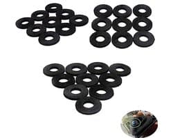 100 Pack Seal Ring Spons Pad - Geluidsisolatie Spacer en Schokbestendige Wasmachine voor Auto Accessoires
