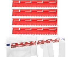 4-Pack Socks Drying Mill Holder Rack for Clothes and Laundry - Ideal for Socks and Underwear
