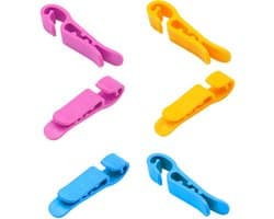 Ibenzoa® Sokkenclips voor Efficiënte Organisatie van Wassen en Droger - 21 Stuks, Verschillende Kleuren
