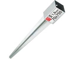 LUN FIX - Hameranker 70x70x2mm - Anker 750mm