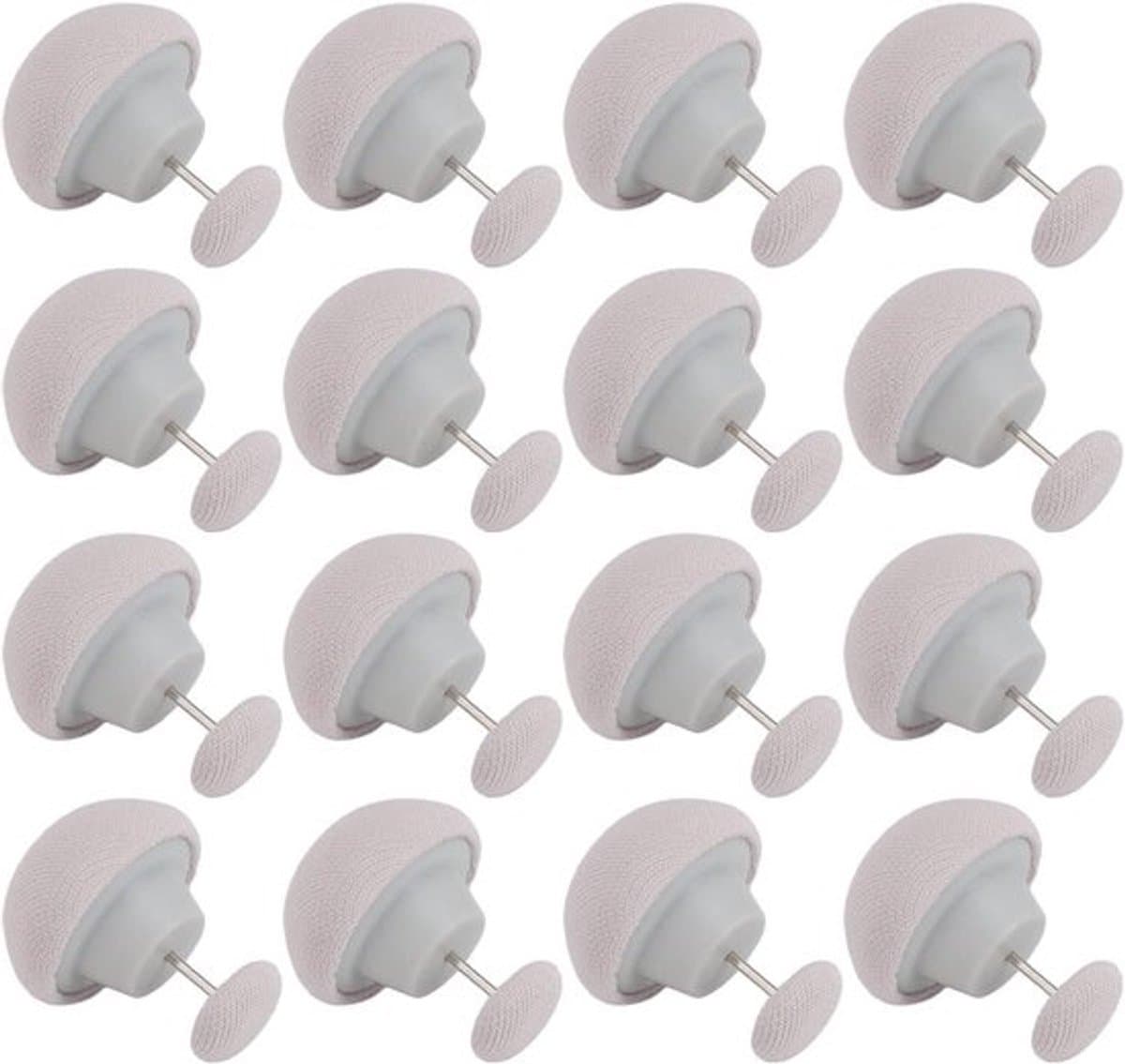 Allecto Plus - Voor het vastzetten van beddengoed - 16 stuks - Grijs - Sheet Clip — afbeelding 1