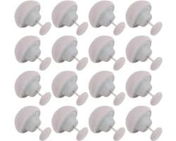 Allecto Plus - Voor het vastzetten van beddengoed - 16 stuks - Grijs - Sheet Clip