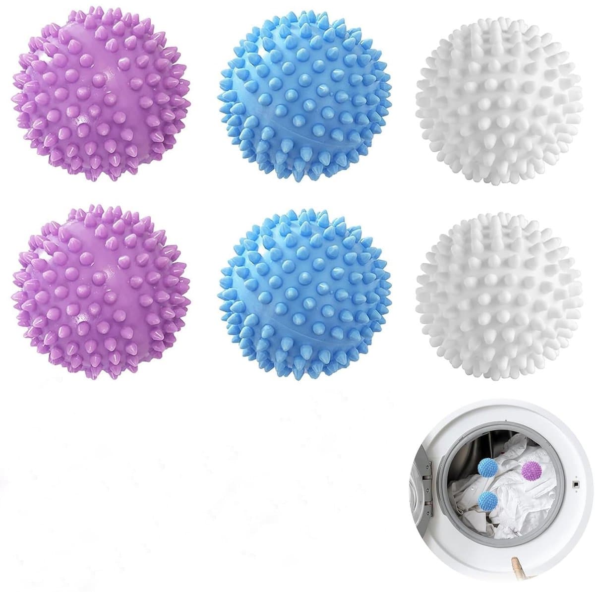 Solidchoice - Set van 6 Herbruikbare Droogballen voor de Wasmachine — afbeelding 1