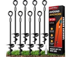 Omgoods - Set van 8 Grondankers voor Trampolines en Tenten