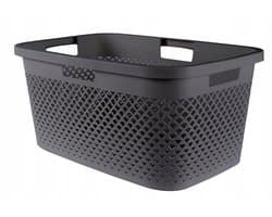 Curver Pure Wasbak 47L Donkergrijs - Praktisch en Ventilerend