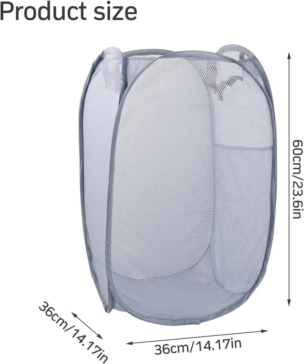 Foldable Laundry Basket, Pop Up Laundry Basket with Handles, Large Folding Laundry Basket, Dirty Clothes Storage - ShopVlot — afbeelding 1