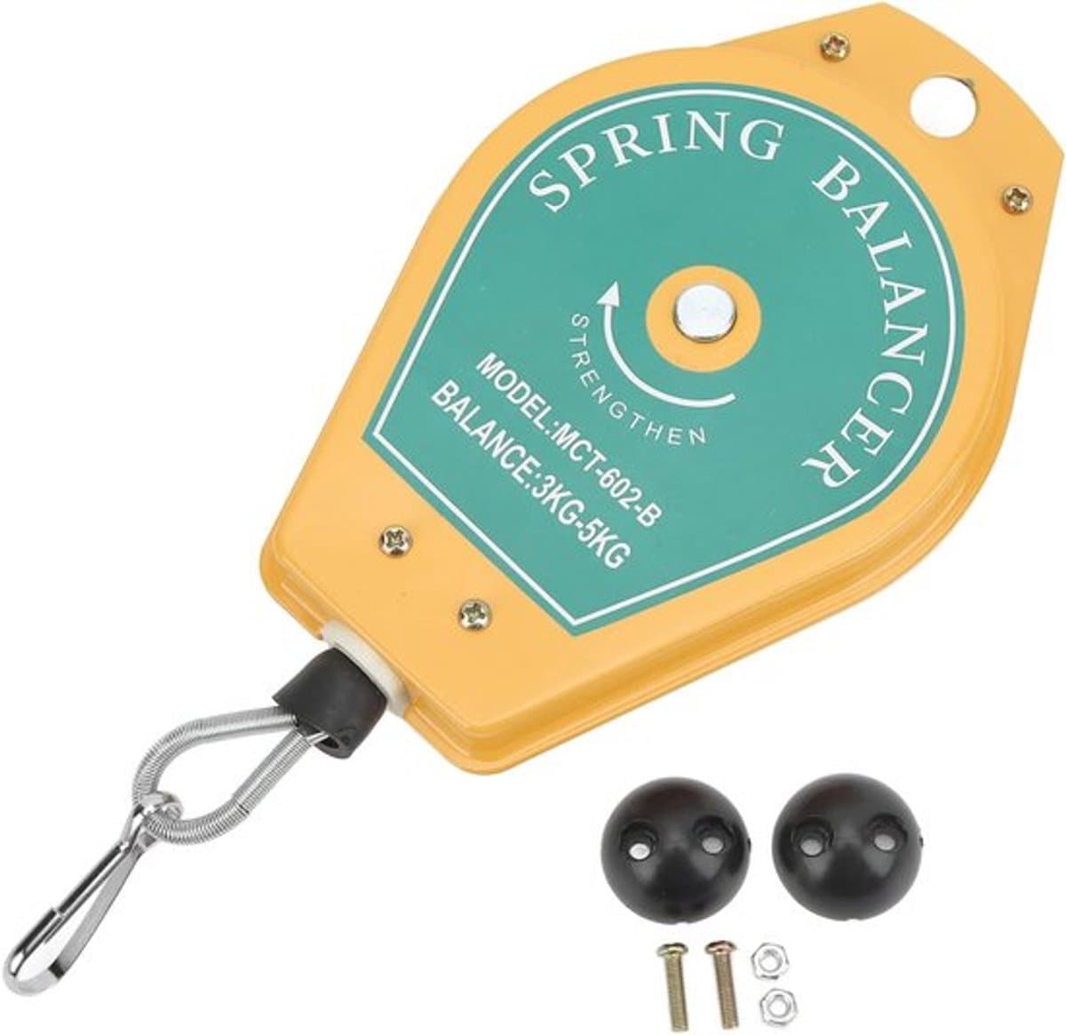 Inklapbare veerbalancer met draagvermogen 3 tot 5 kg, gereedschap met accessoires — afbeelding 1