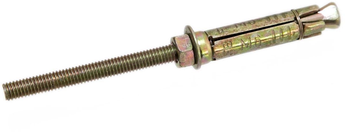 Anker Bouten - Mouw Ankers - Zware Bevestiging - Roestbestendig Staal - M6 x 105MM - Geel — afbeelding 1