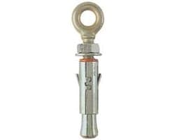 Stalen pluggen - Oog ankers - Bevestigen in beton - Twee-sectorlichaam - 15 stuks - Grijs