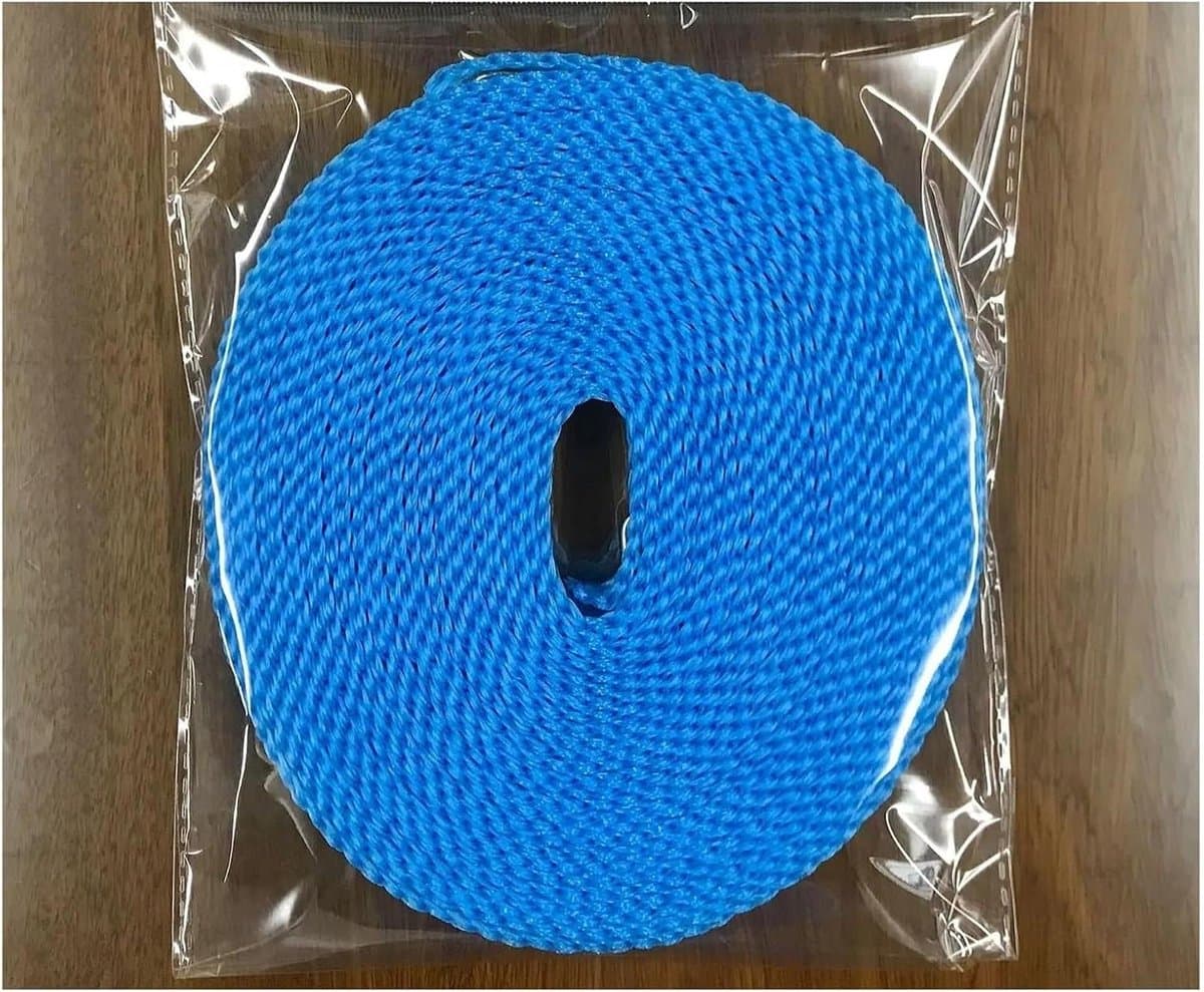 Droogrek met touw - Waslijn - Kleding drogen - Ruimtebesparend ontwerp - 7 meter - Zilver — afbeelding 1