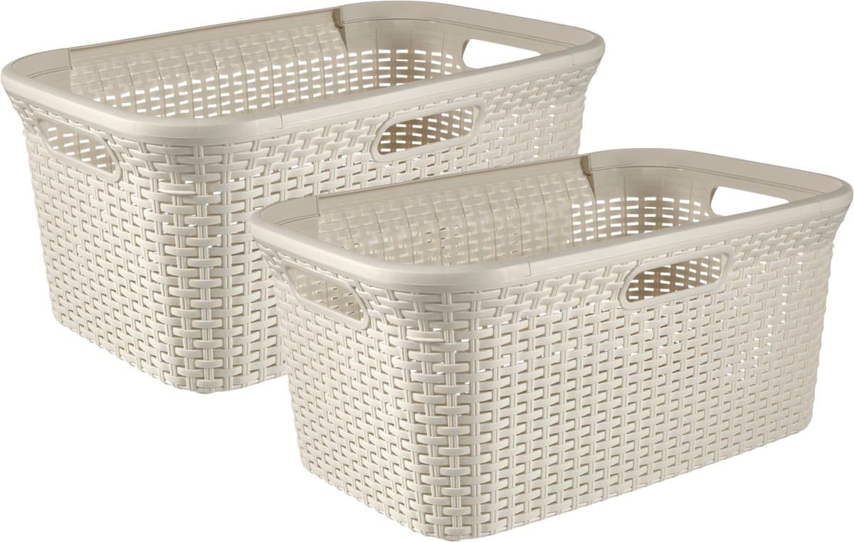 Curver Style Wasmand - 45L - 2 stuks - Wit — afbeelding 1