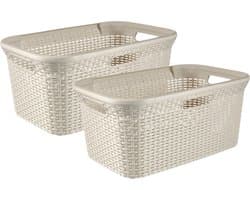 Curver Style Wasmand - 45L - 2 stuks - Wit