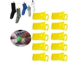 10 stuks - 10 stuks - Antislip waslijnknijpers - Waslijnknijpers - Sokkenklemmen - Sokkenklemmen voor wasmachine en droger - okkenhouders en sokkenclips - Sokkenklemmen voor wasgoed