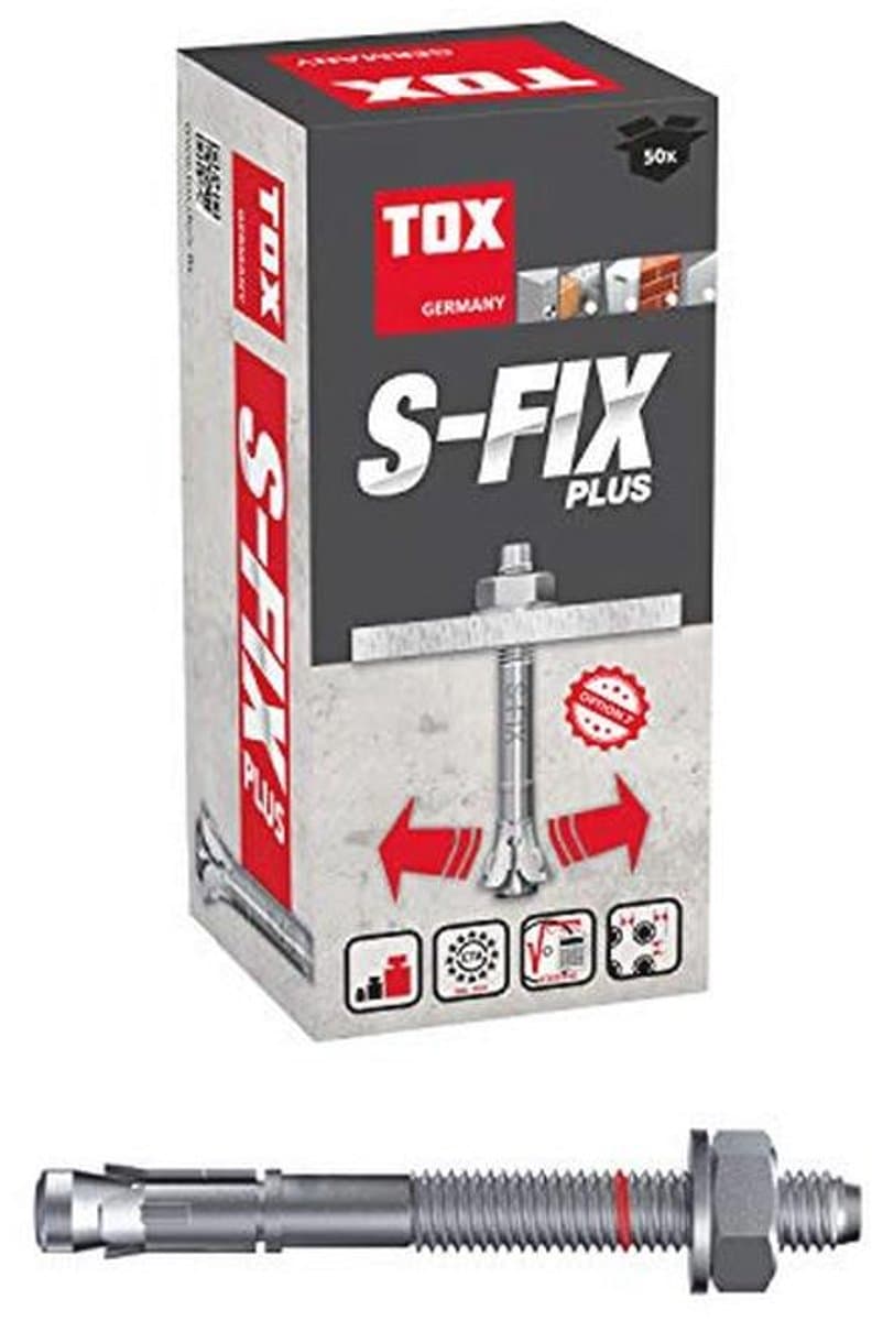 Kogelanker M8 x 100/30+43 mm - 50 Stuks - Gegalvaniseerd — afbeelding 1
