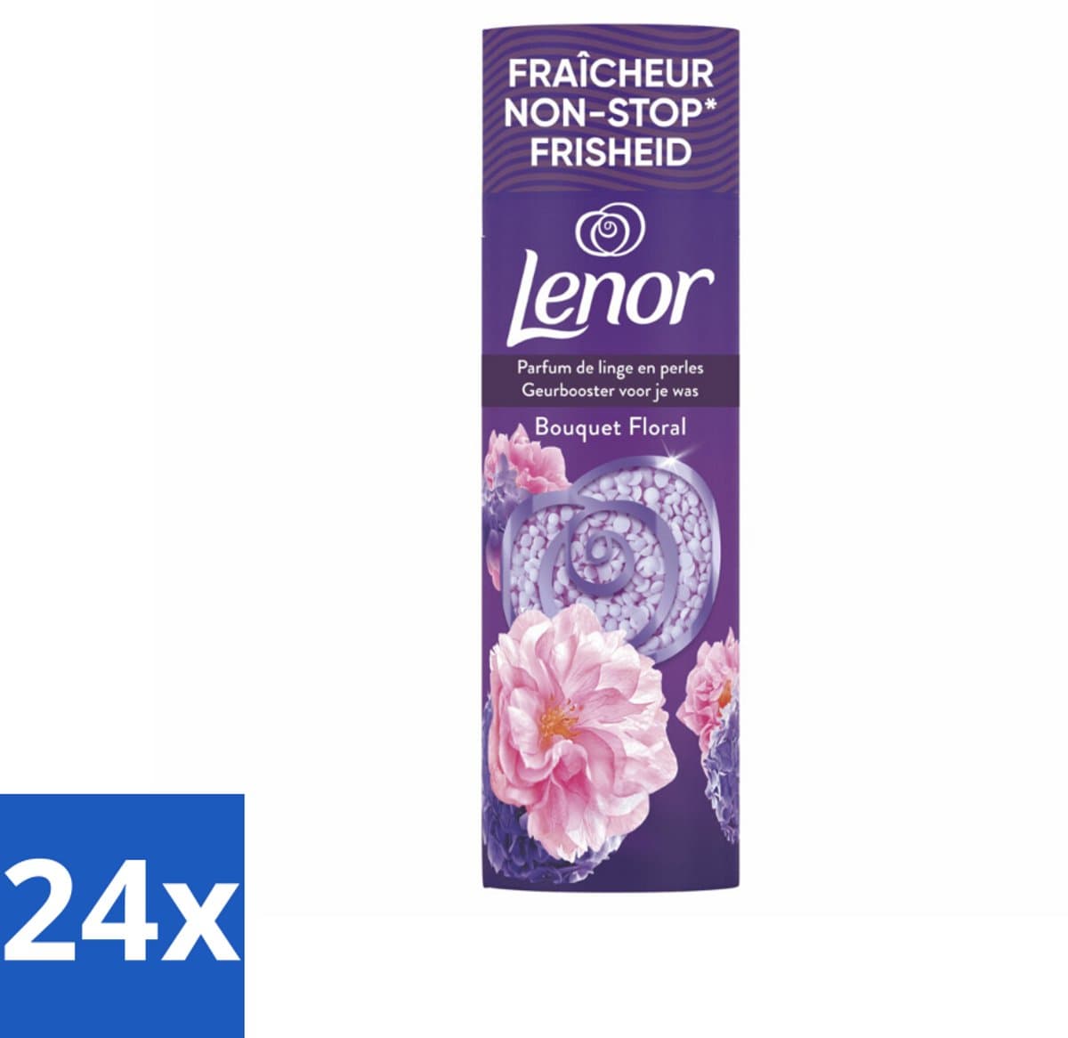 24 x Lenor - Geurbooster - Bloemen Boeket - Non-Stop Frisheid - 19 Wasbeurten - Lenor Geurbooster - Geur - Wasgeur - Wasverzachter - Bloemengeur — afbeelding 1