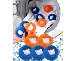10 stuks Dryer Balls - Dryer Balls Hair Remover for Tumble Dryers & Washing Machine - Hair Catcher Washing Balls - Anti Hair Drying Balls - Tumble Dryer Balls - Washing Balls Lint Remover Pets — afbeelding 1