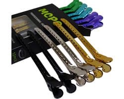 12x Professionele Haar Clips voor Knippen en Stylen - Verdeelclips & Alligator Klemmen in 6 Kleuren