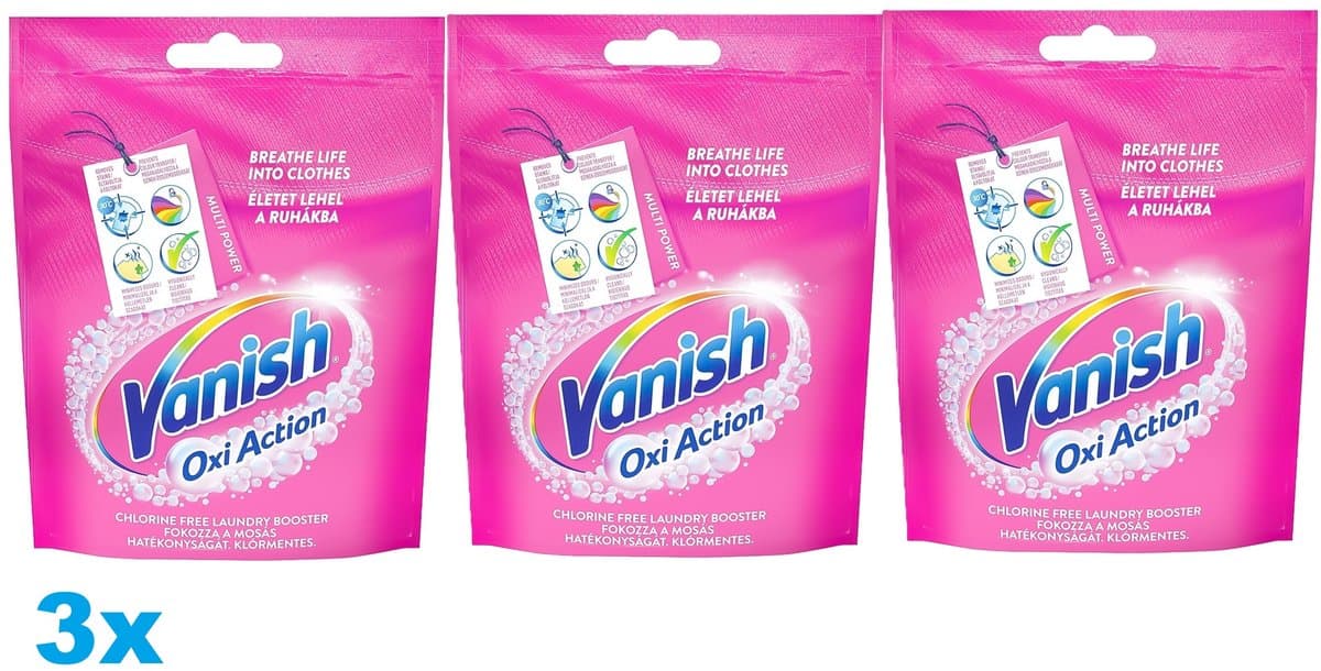 Vanish - Vlekverwijderaar - Poeder - Pink Sachet - 3 x 300g - 3 stuks — afbeelding 1