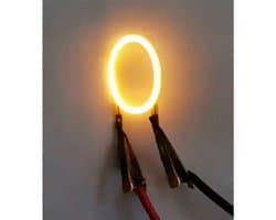 -O- COB LED 3V Filament Letter Geel 3 x 3 cm FPC 2200K 1W Warm-wit