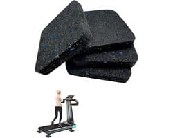 4 stuks anti-trillingsmatten - geluidsisolatiemat - Geluidsisolatiepads voor wasmachinesokkel - Beschermende loopbandmat - vloerbeschermingsmat - anti-trillingsmat - Voor vloerbescherming - voor wasmachine, droger en fitnessapparatuur - 9 x 9 x 2 cm