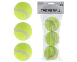Cepewa drogerballen/wasbollen - 6x stuks - tennisballen - voor zachte/kreukvrije was