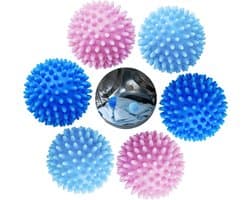 Allecto Plus - 6-pack Herbruikbare Drogerballen voor Wasdroger - Wasbal - Tennisballen - Drogerbal Wasmachine met Vloeibaar Wasmiddel