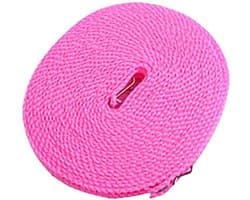 5m Non Slip Clothes Line Windproof Hanging Fence Line Type Clothes Line for Travel Home Washing - Pink, 1pcs